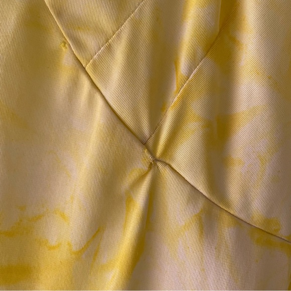 Vintage | 80s 90s Yellow Tie-Dye Slip Dress - Picture 7 of 13